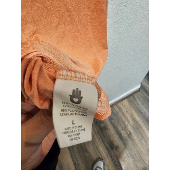 Peloton Bright Orange Heather Tank Spiritual Gangster New Canyon sunrise sz L - Picture 4 of 4
